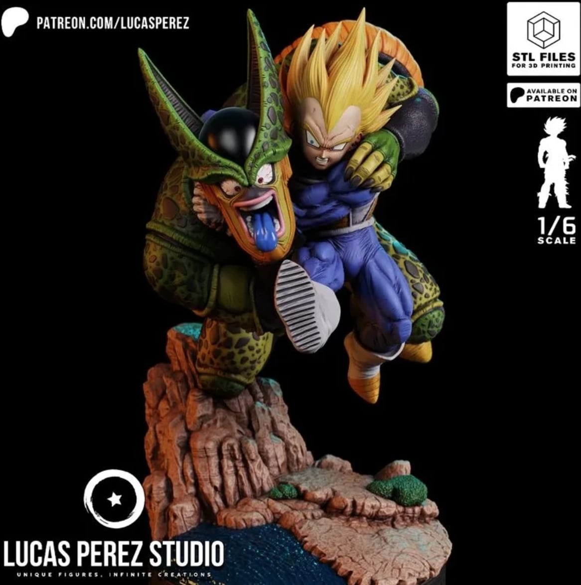 Vegeta vs Cell